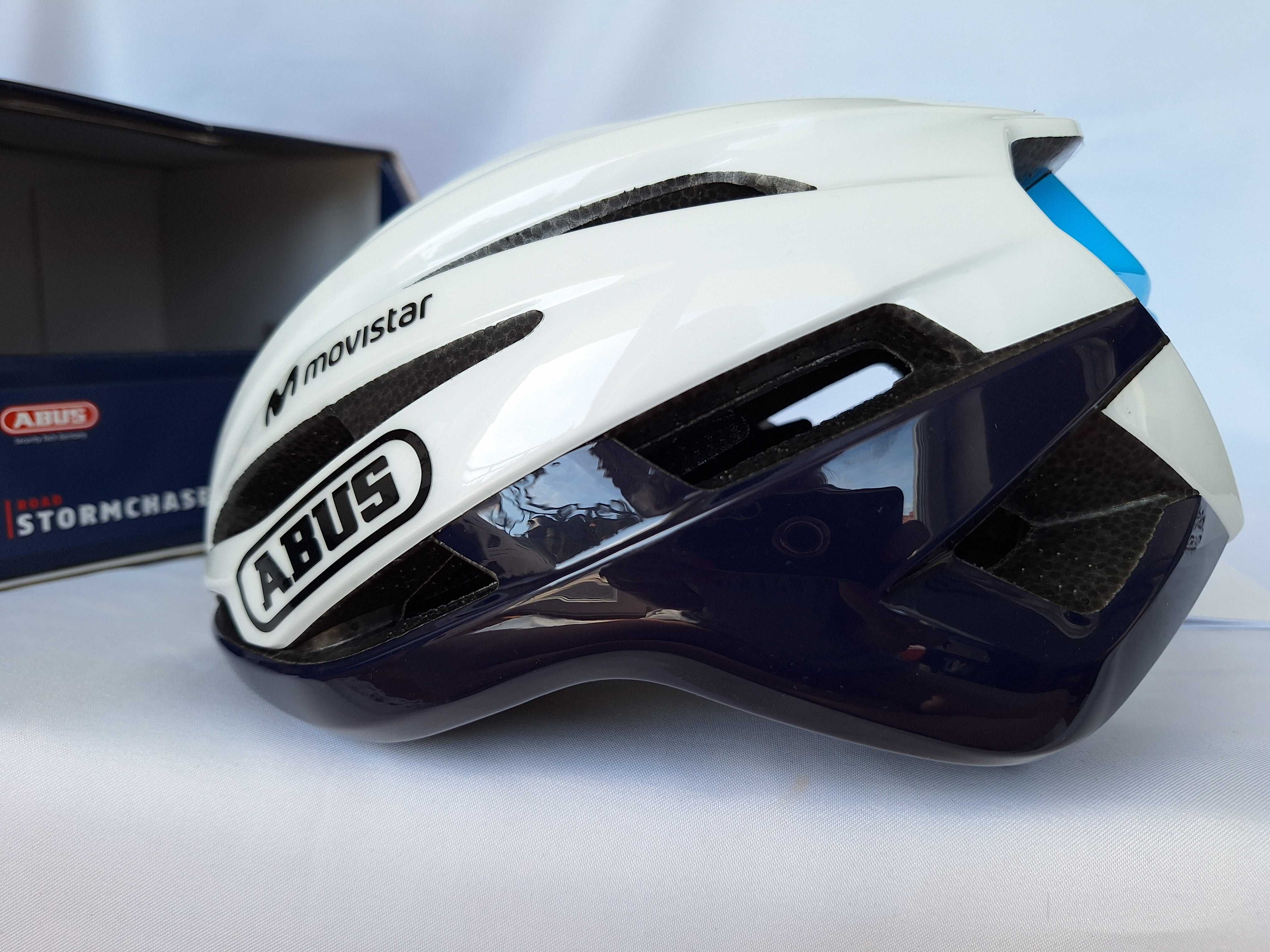 Kask rowerowy Abus StormChaser Movistar Team M 54-58cm