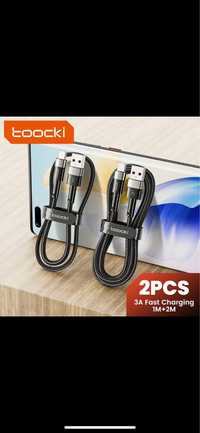 Кабель зарядки USB Type C 3A toocki. 2+1