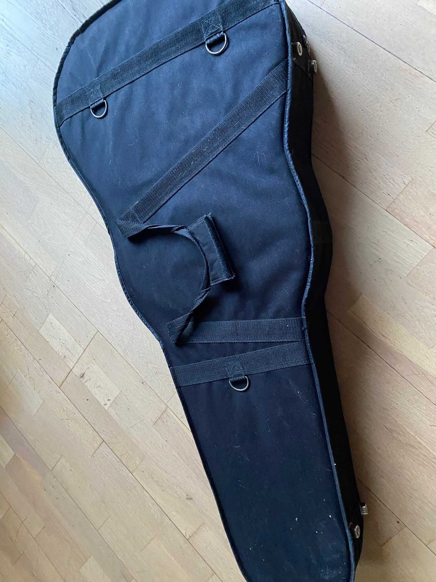 Gitara akustyczna z piezo uszkodzona do naprawy remontu + futerał