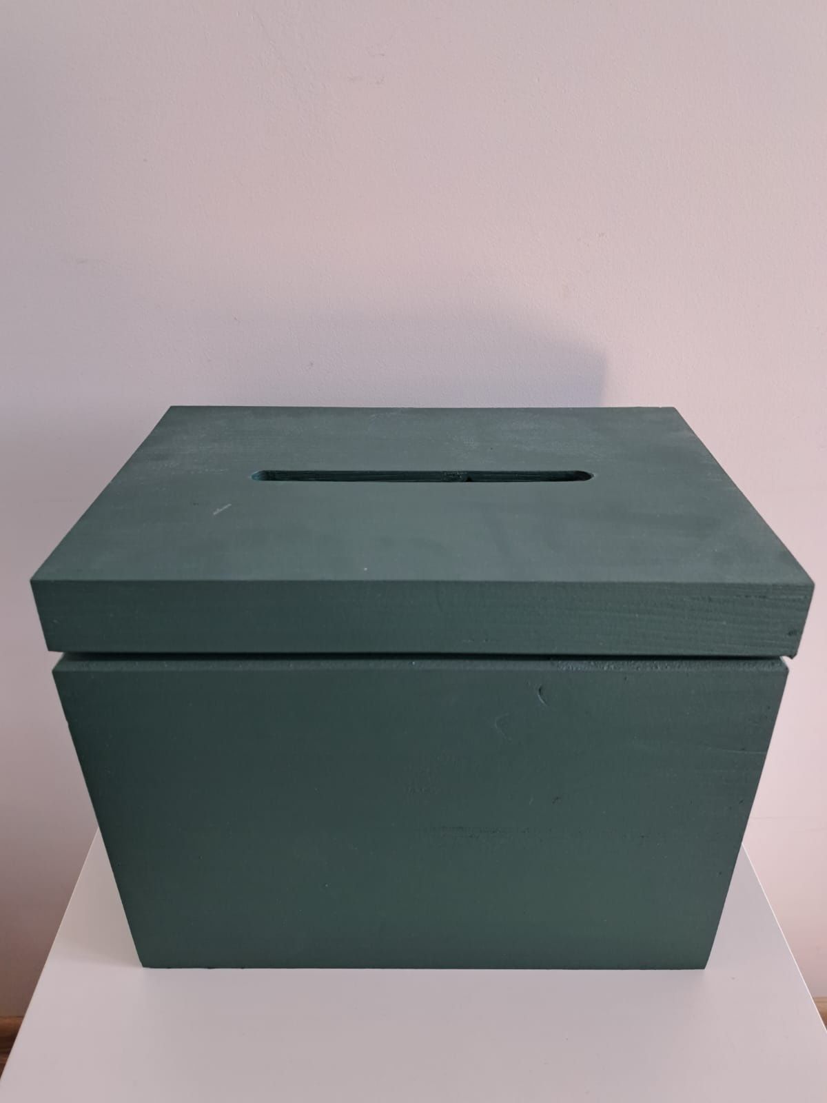 Butelkowa zieleń pudełko na koperty skrzynka na koperty