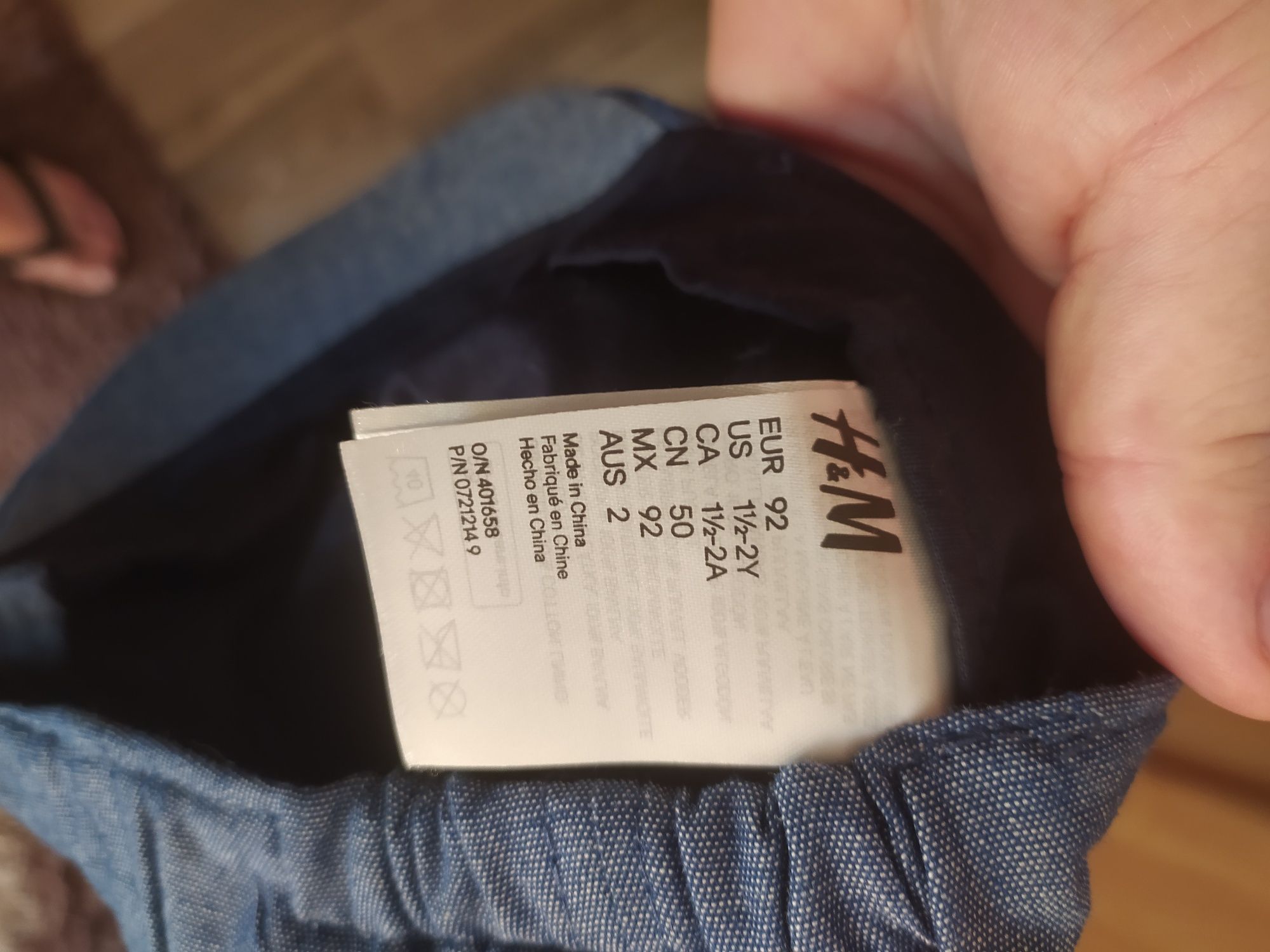 Czapka z daszkiem bawełniana rozmiar 92 H&M