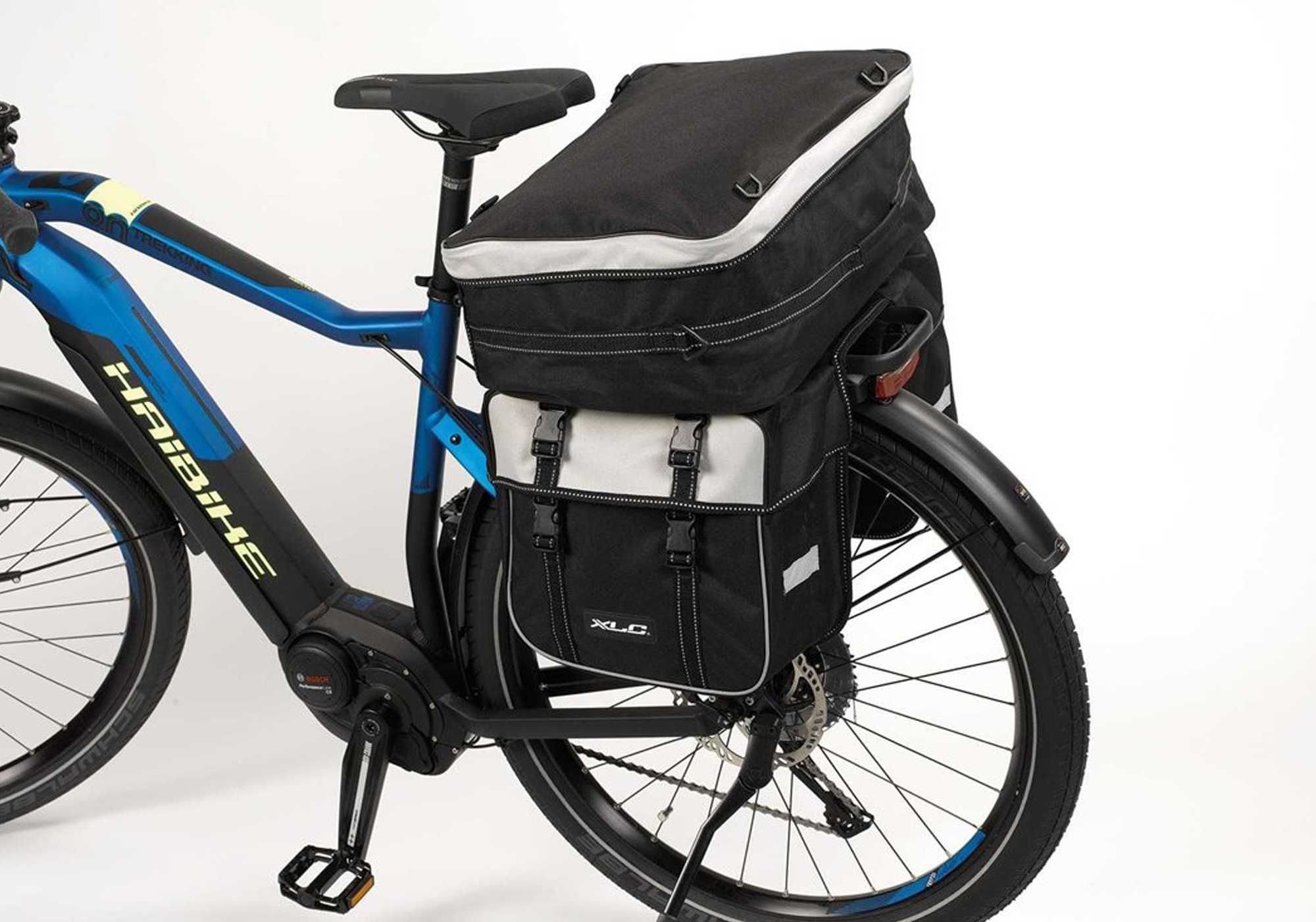 Sakwa rowerowa 3cz XLC BA-S68 sakwy bagażnik XL 58l torba na ramię 2w1