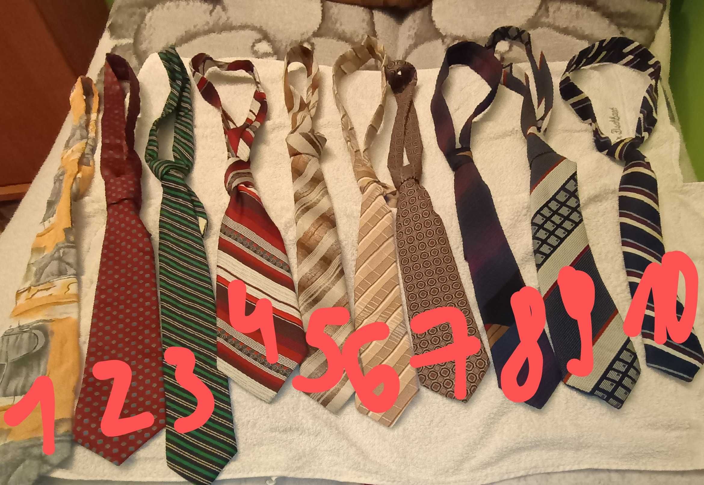 Krawaty różne 10 sztuk