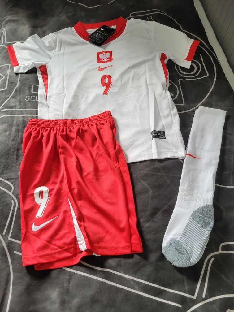 Koszulka strój Reprezentacji Polski Nike Lewandowski nr 9 Euro 2024