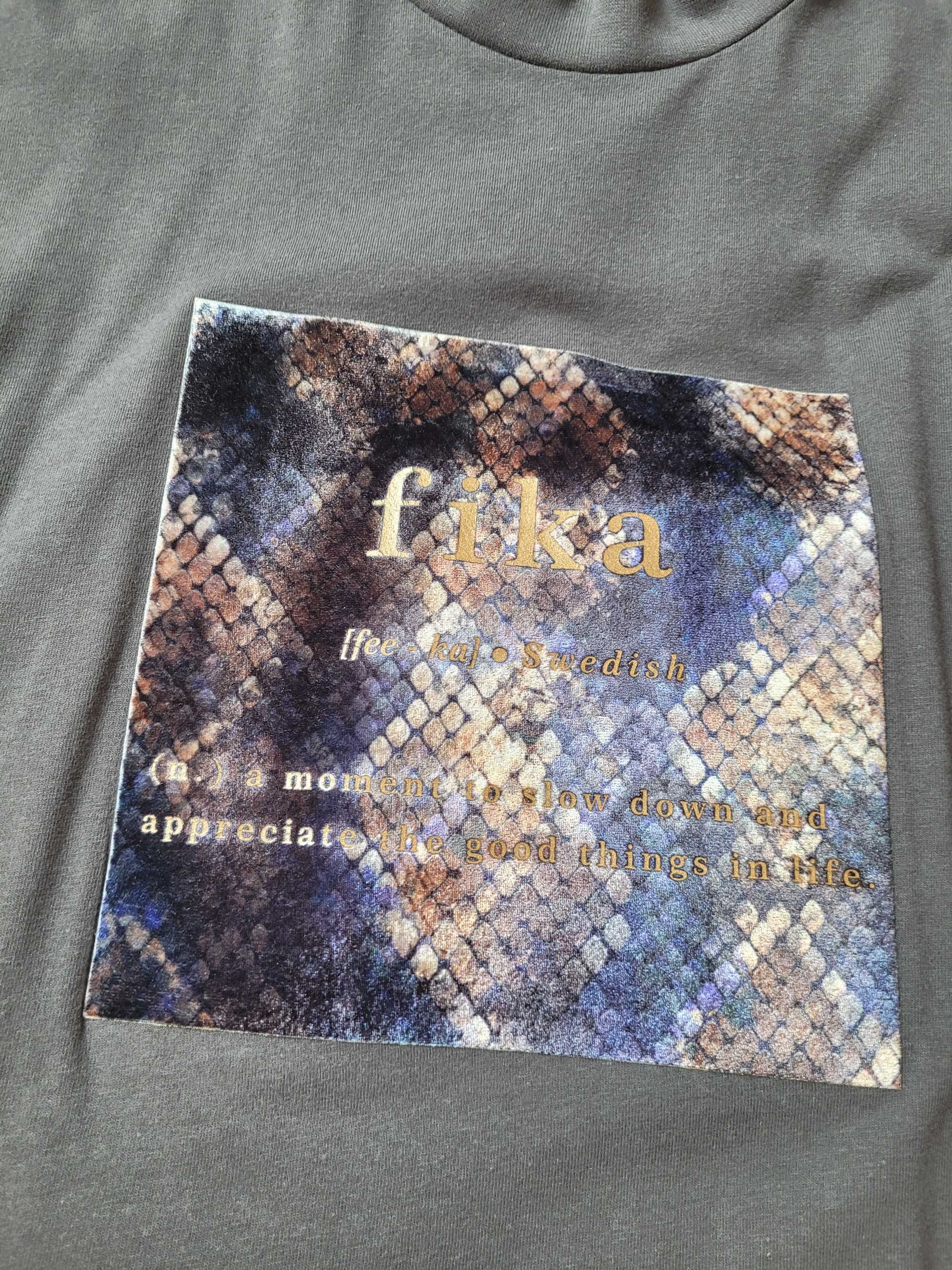 RESERVED t-shirt bluzka szary r. 40