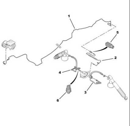 Гідравлічна трубка Citroen C5X7 гідротрубка задня Сітроен С5Х7, C5 III