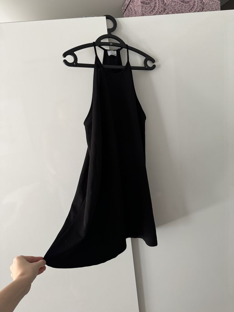 Czarna sukienka luzna halter Zara L