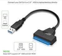 Kabel do dysków SSD, HDD 2,5'': SATA III - USB 3.0