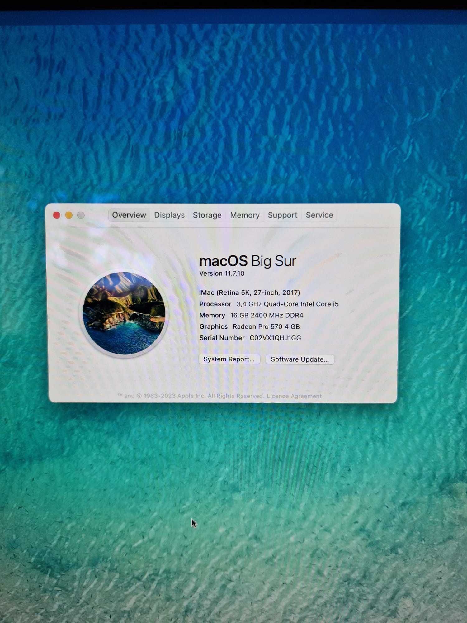 iMac 2017 27"/ 5k Retina/ 3,4GHz Core i5/ 16GB RAM/ 1TB SSD / NOVO