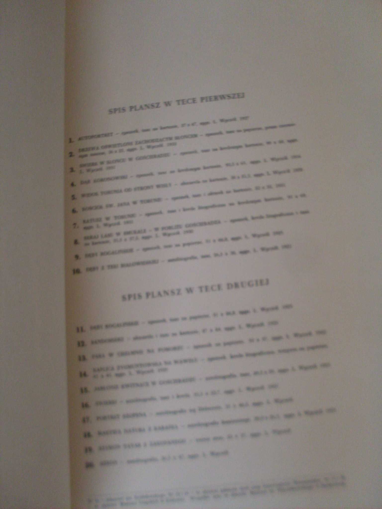Leon Wyczółkowski teka I i II reprodukcja 1952 r