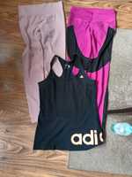 Leginsy 2 pary i bokserka adidas