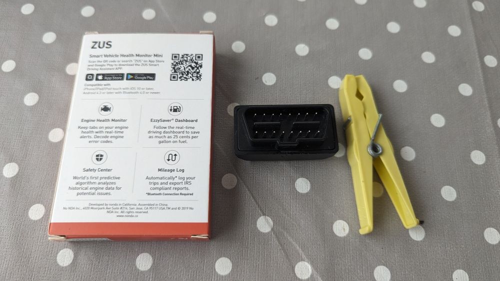 ZUS Smart Vehicle Health Monitor Mini - OBD Scanner Bluetooth