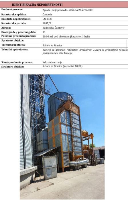 Елеватор в Сербії Агрокомплекс Агропідприємство Функуіонуючий Бізнес