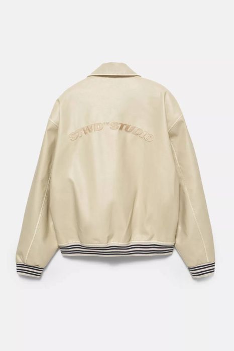 Куртка зі штучної шкіри з вишитим логотипом STWD s l