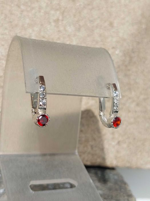 серебряные серьги