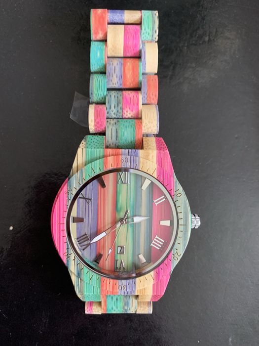 Zegarek z drewna unisex