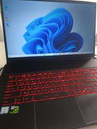 MSI GF75 THIN i7 9gen 17" 8gbRam/256gb/1000gb komplet