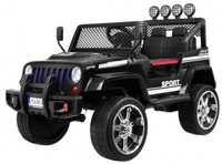 Jeep Sunshine Napęd 4X4 Czarny na akumulator dla dzieci