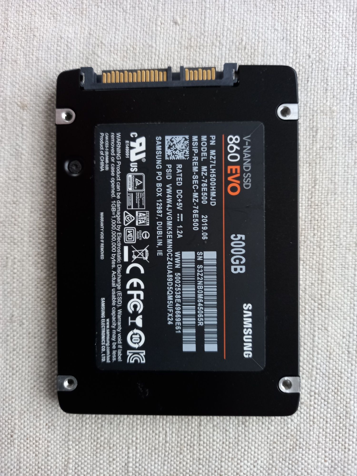 Dysk SSD 860 EVO 500GB SAMSUNG 2,5cala