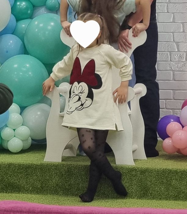 туника-платье zara с микки