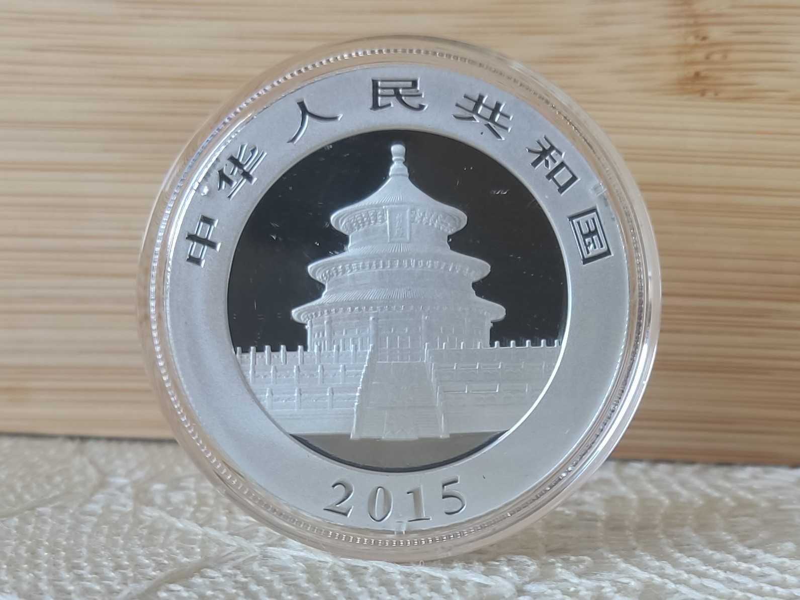 Srebrna moneta kolekcjonerska Chiny Panda 2015 31.1g