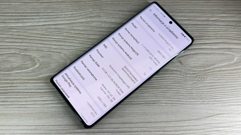 Smartfon HONOR Magic 5 Lite 5G 8GB / 256GB