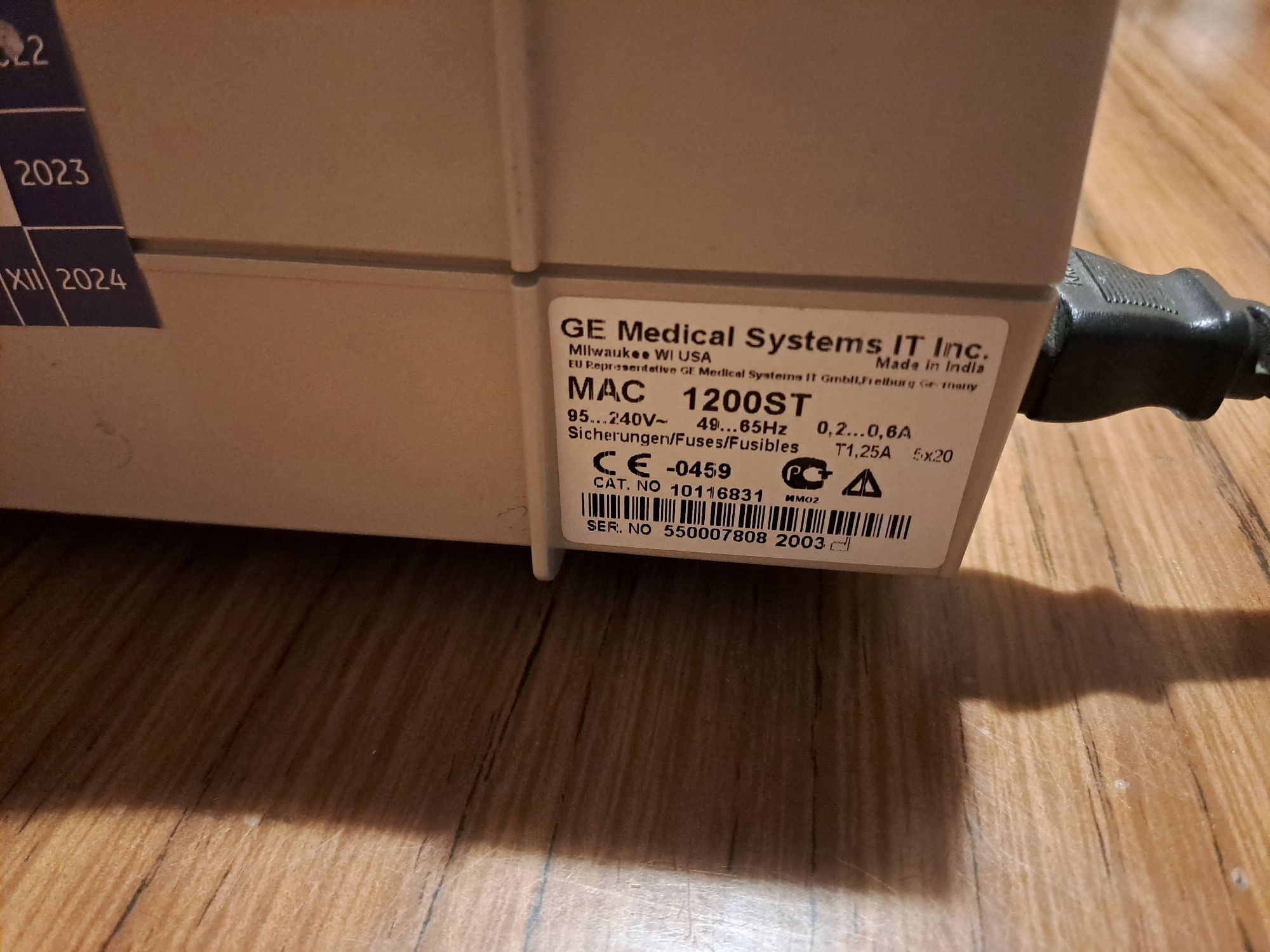 Ekg GE mac 1200st