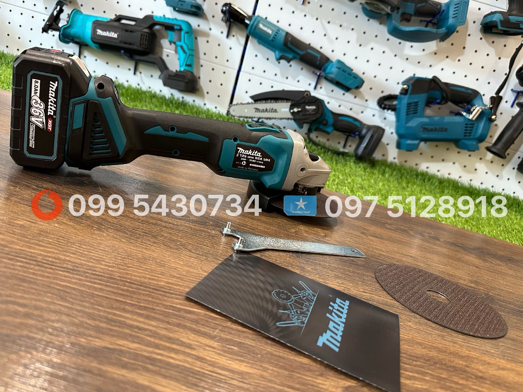Набір 2в1 Makita Болгарка Makita DGA504 Перфератор DHR202BL 36V 8Ah