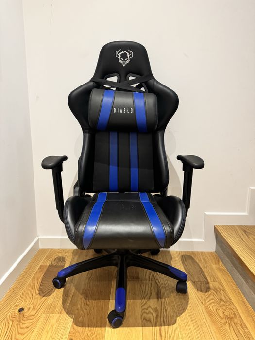 Krzeslo gamingowe diablo niebieskie