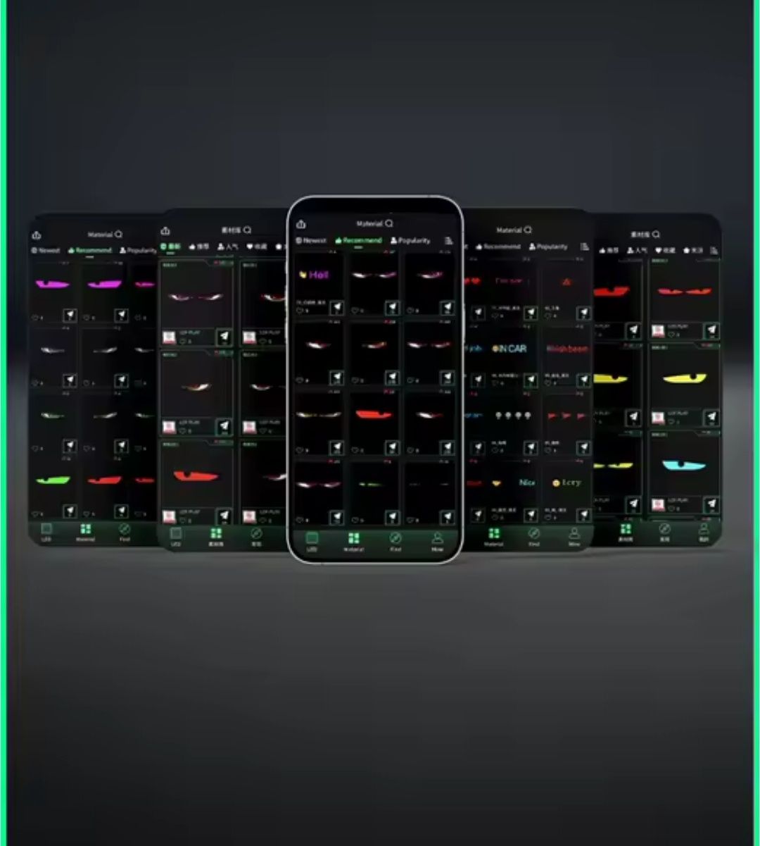 Led-панель, лед очі, лед глаза на авто,led matrix,led вивіска, на скло