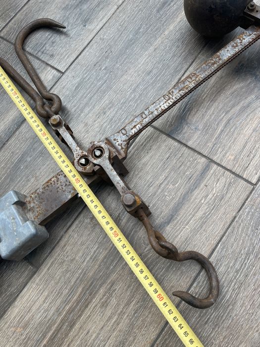 Antyk stara wielka waga Herbert&sons Lion 300 lb eksponat muzealny