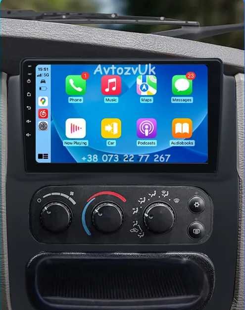 Android WRANGLER Jeep Dodge DURANGO NITRO RAM 1500 Chrysler Магнитола
