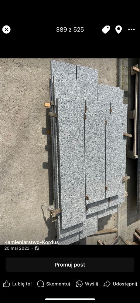 Parapety granitowe,nagrobki granitowe,blaty schody granit,konglomerat