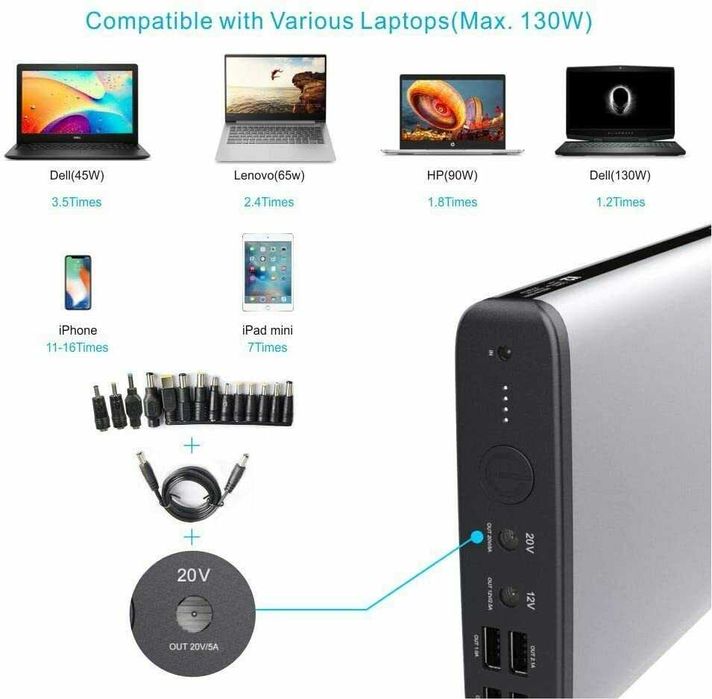 Powerbank для ноутбуків, дронів, старлінк MAXOAK K2 50000