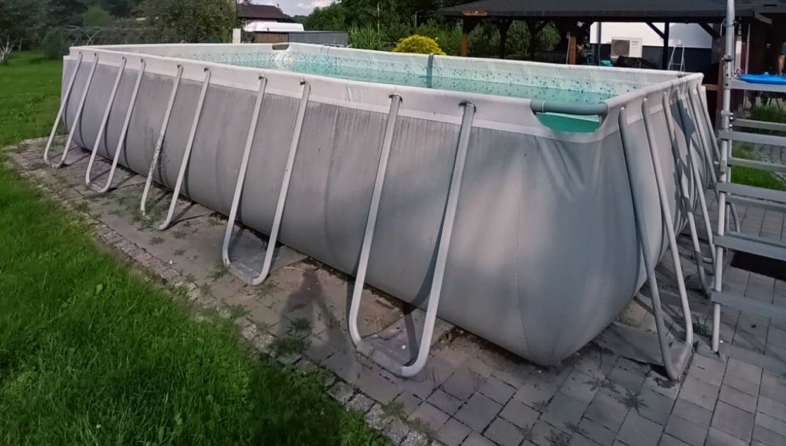 Sprzedam basen 640x274x132 + pompa piaskowa + drabinka.