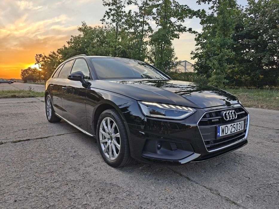 Audi A4 Avant B9 Facelift 40TDI quattro 204 KM 2022 Bezwypadkowy VAT23 Hak Kamera