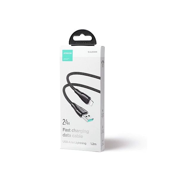 Joyroom kabel USB - Lightning 2.4A Surpass Series 1,2 m czarny (S-UL01