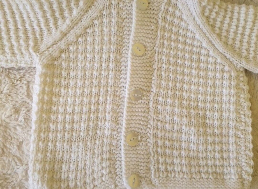 Śliczny nowy sweter, sweterek, chrzest r.68