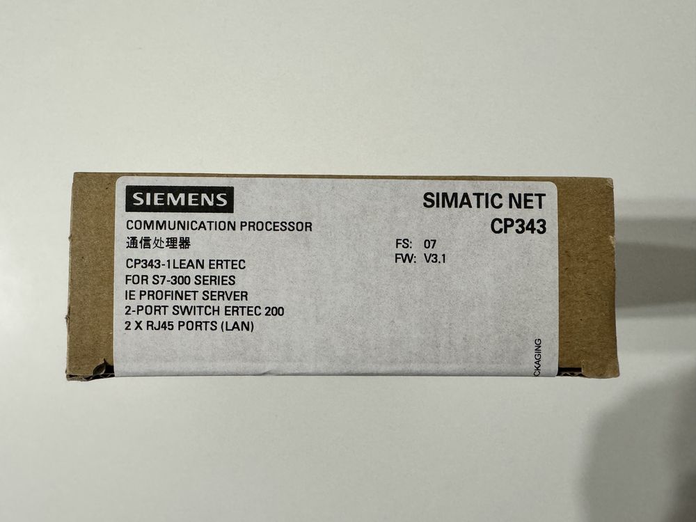 Коммуникационный процессор Siemens 6GK7343-1CX10-0XE0 CP343-1 Lean