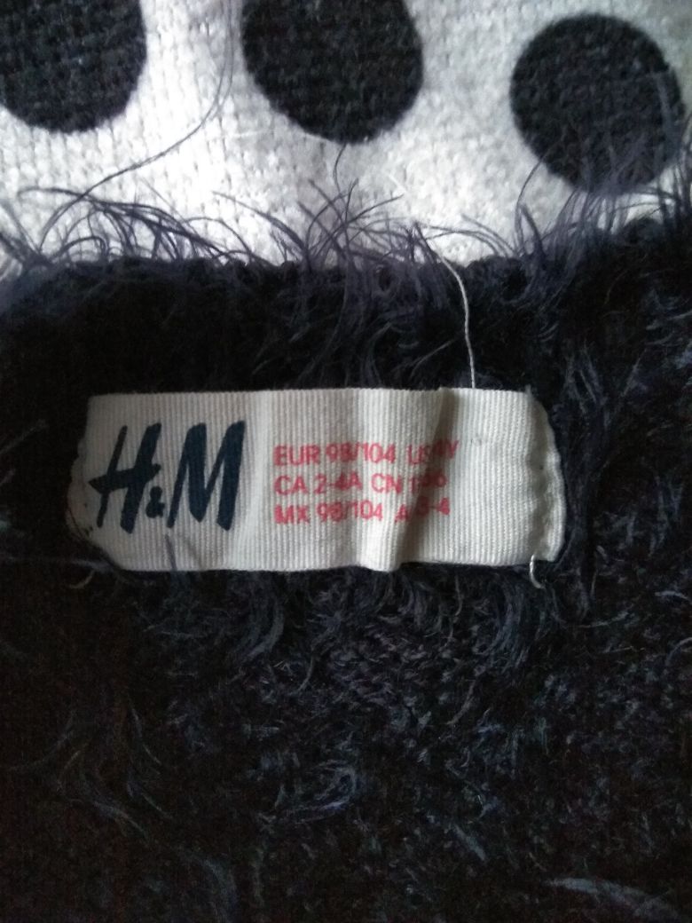 Sweter z napisem Be a hero 98/104 H&M