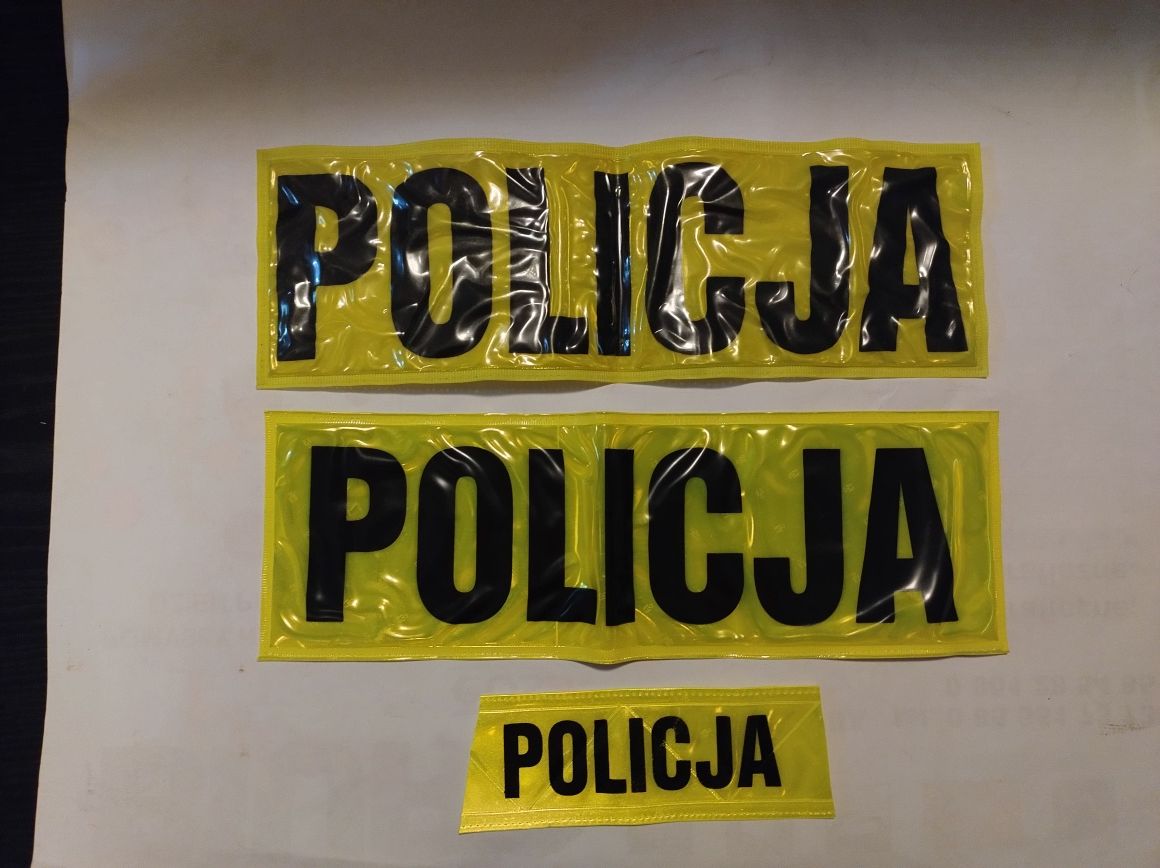 napisy na mundur POLICJA