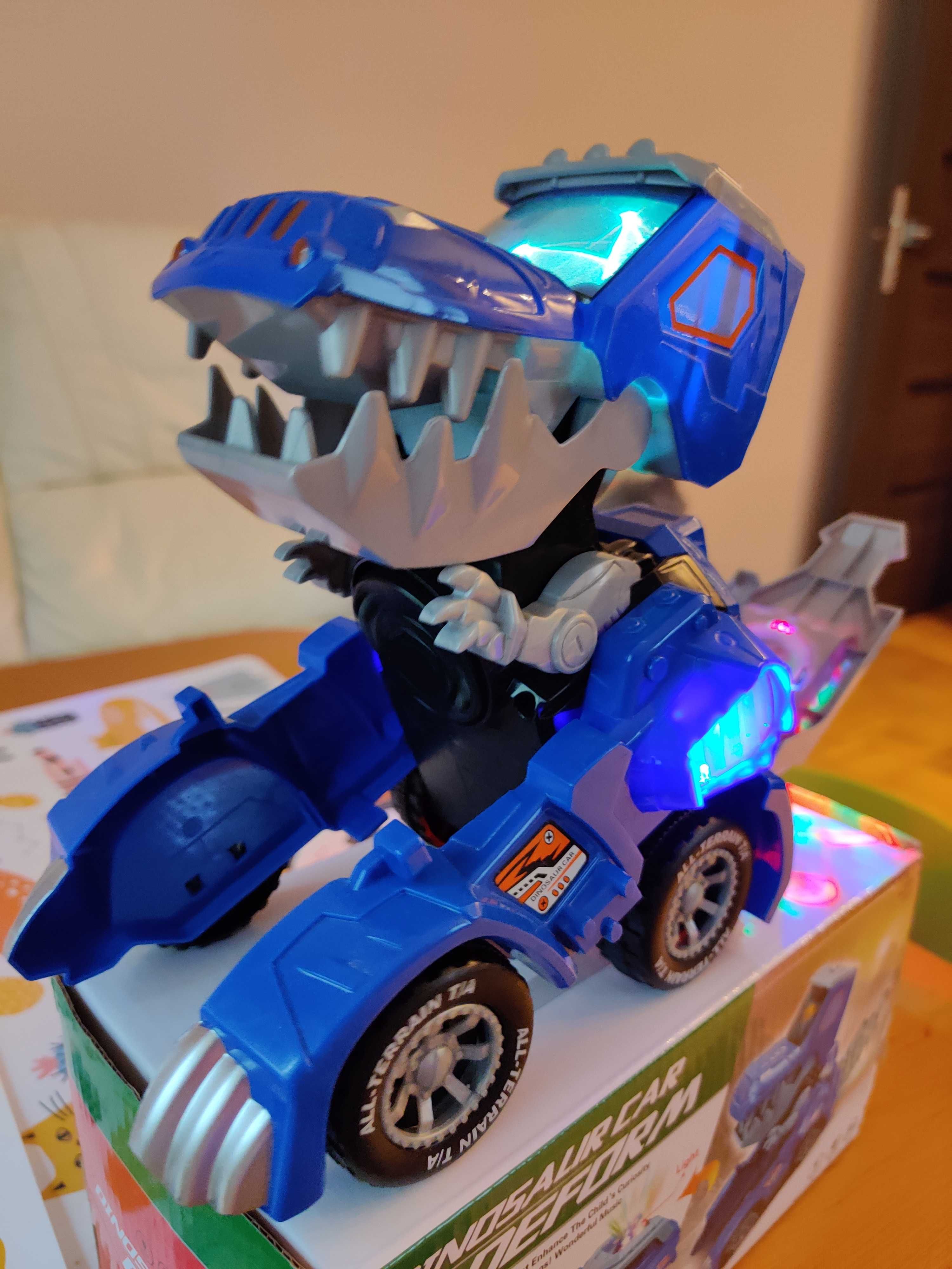 Samochód Transformers Dinozaur, jeździ, dźwięk, światła