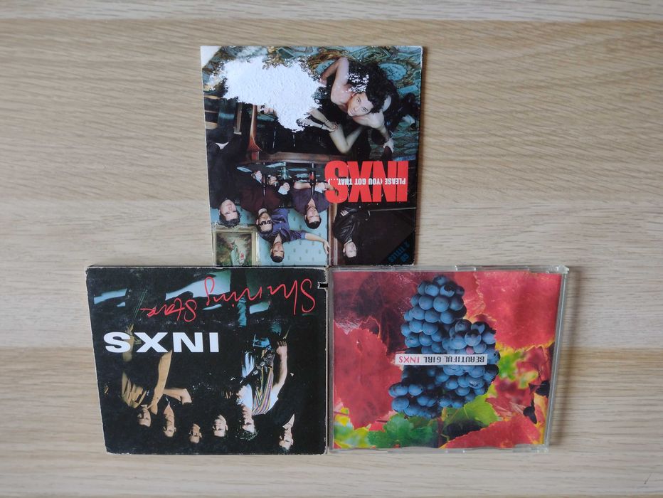 3 płyty CD Maxi-Single INXS *Beautiful Girl, Please, Shining Star
