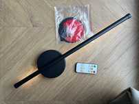 Kinkiet lampa bezprzewodowa czarna USB