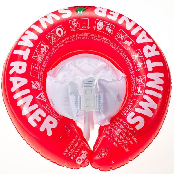 Bóia swimtrainer vermelho 3 meses a 4 anos