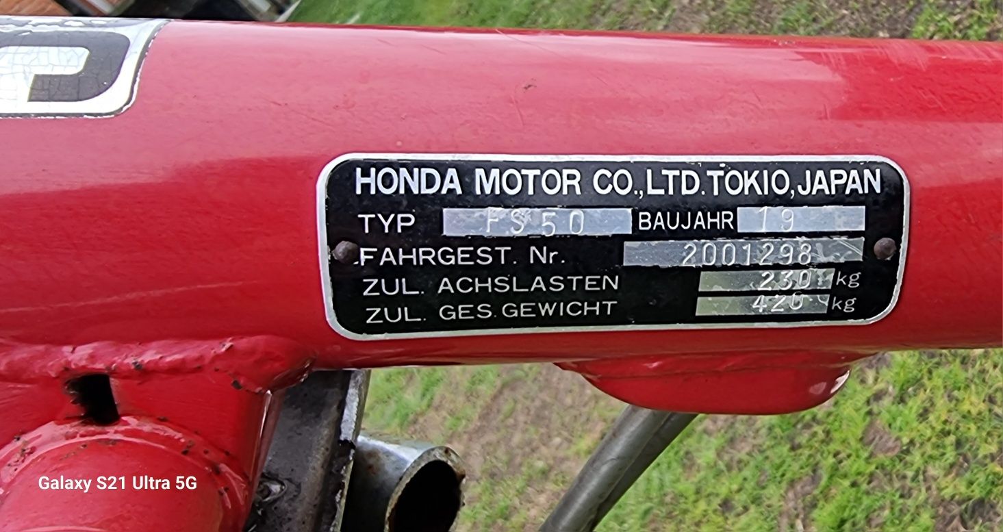 Traktorek jednoosiowy dzik glebogryzarka HONDA FS50