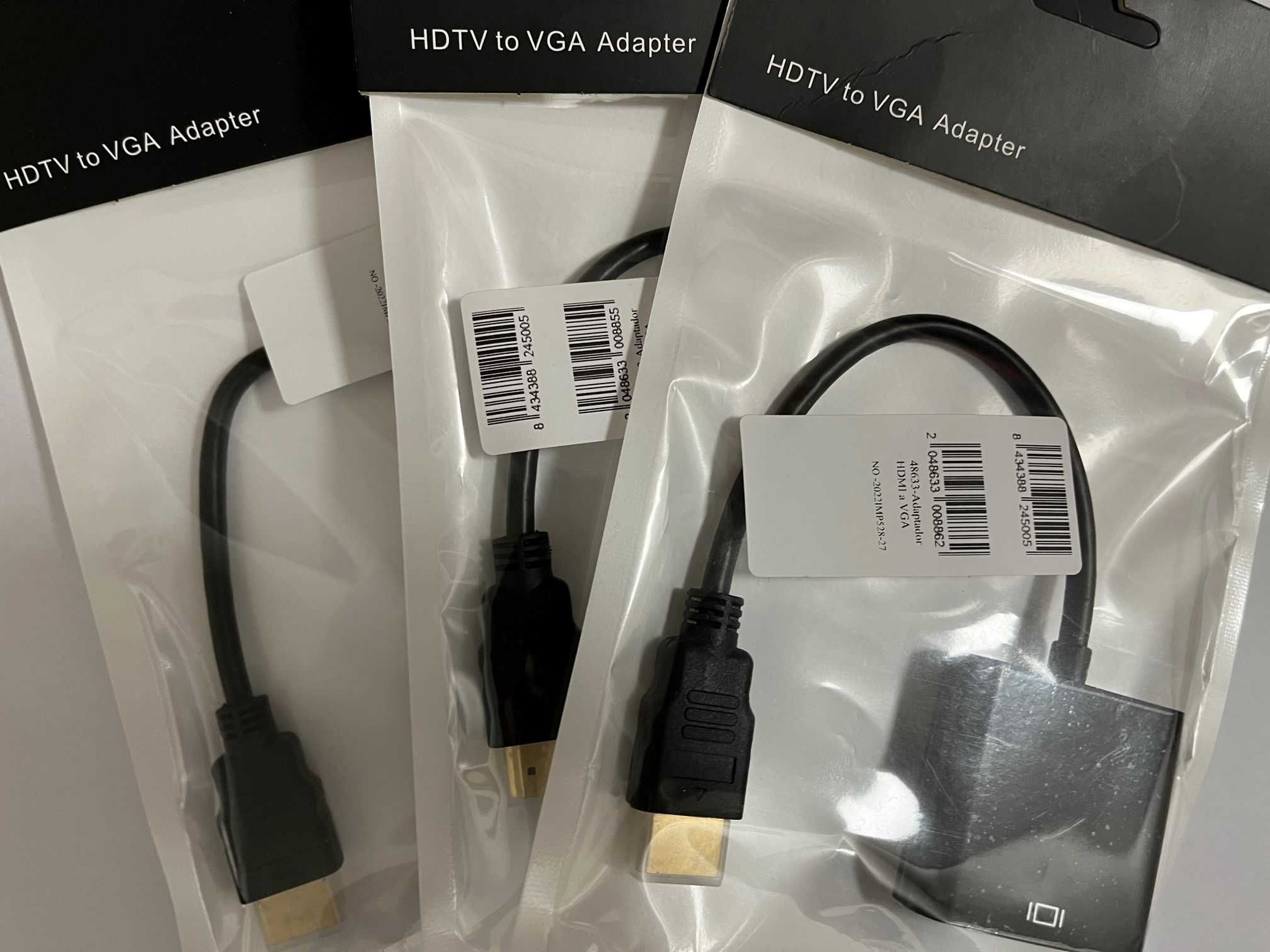 Cabos Adaptadores/conversores HDMI para VGA (NOVOS)