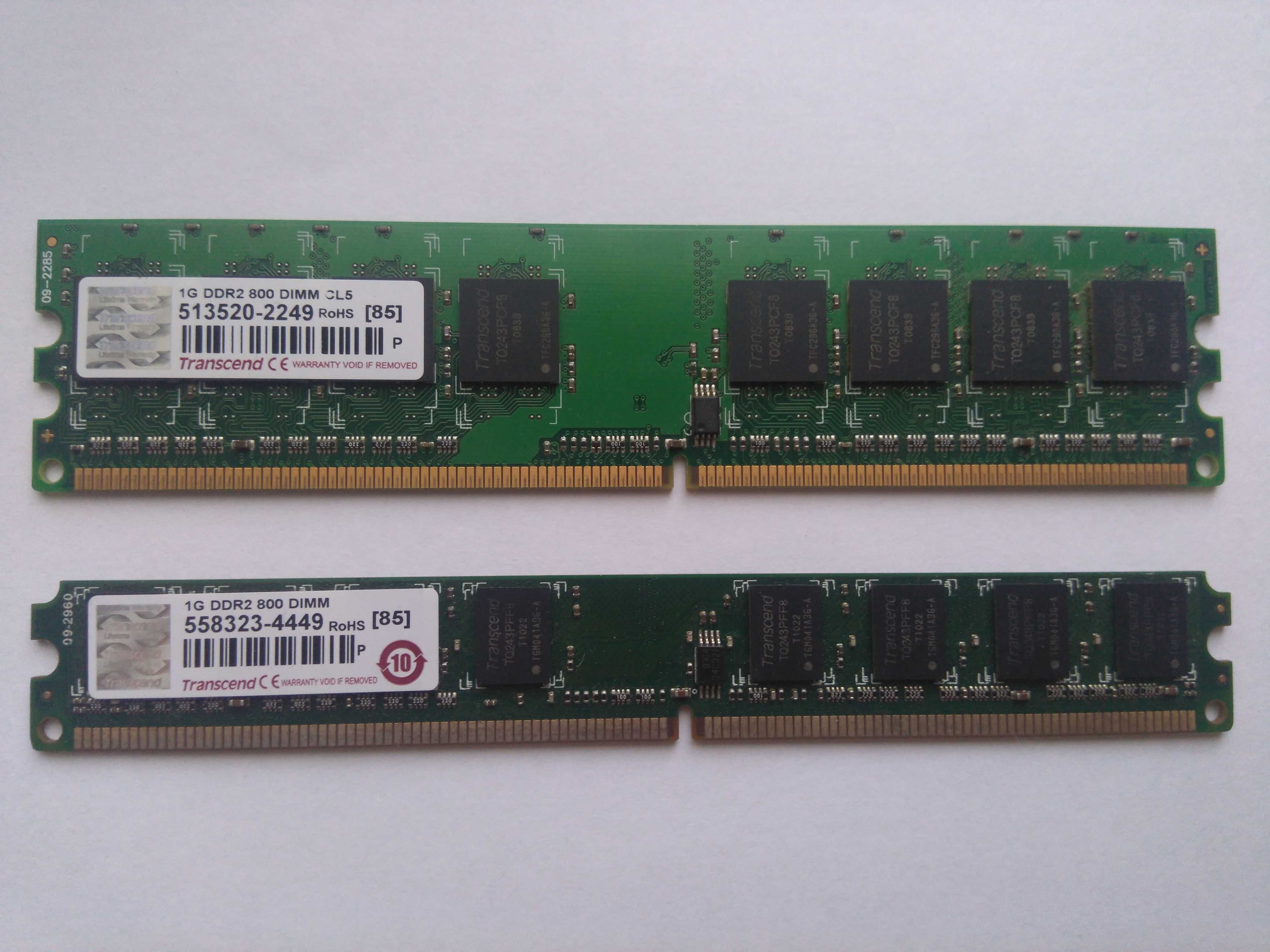 ОЗП Transcend 1Gb DDR2 800 DIMM CL5/Transcend 1Gb DDR2 800 DIMM