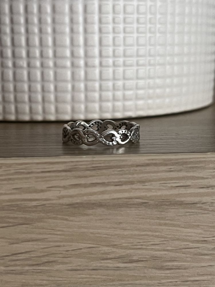 Pierścionek Pandora złoto srebro r. 54, 20mm infinity