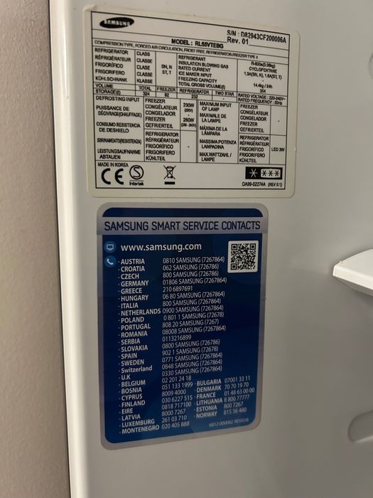 Lodówka Samsung No Frost szkło